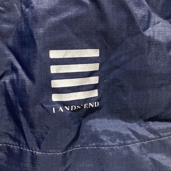 LANDS’ End Youth Rain Shell Windbreaker Size 10-12 🌟 - Picture 9 of 9